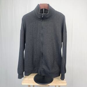 Mondetta Full Zip Jacket Recycled Poly Blend XL Dark Gray Eco Athleisure Layer